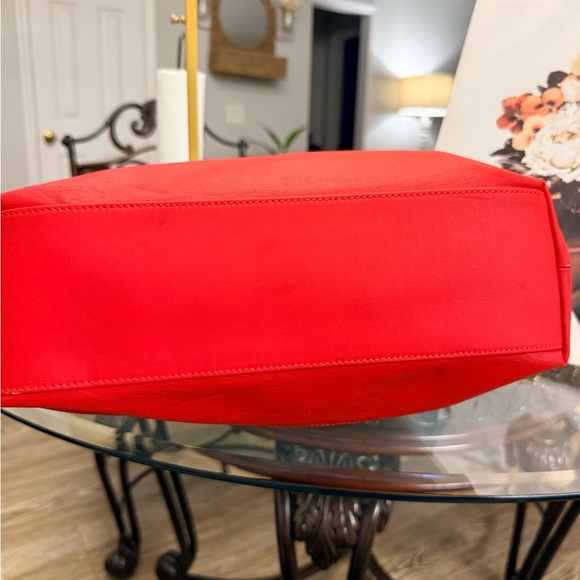 Tory Burch light blue and red Tote Bag - Picture 6 of 10